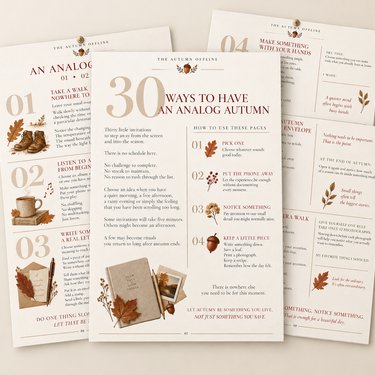 THE AUTUMN OFFLINE - Digital Planner (Instant PDF Download)