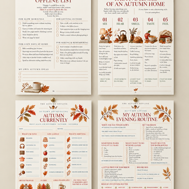 THE AUTUMN OFFLINE - Digital Planner (Instant PDF Download)