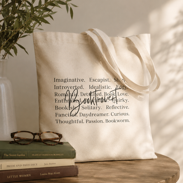 Booktrovert Canvas Tote Bag