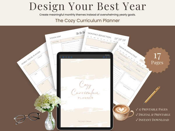 Cozy Curriculum Planner | Monthly Themes for Slow Living & Personal Growth