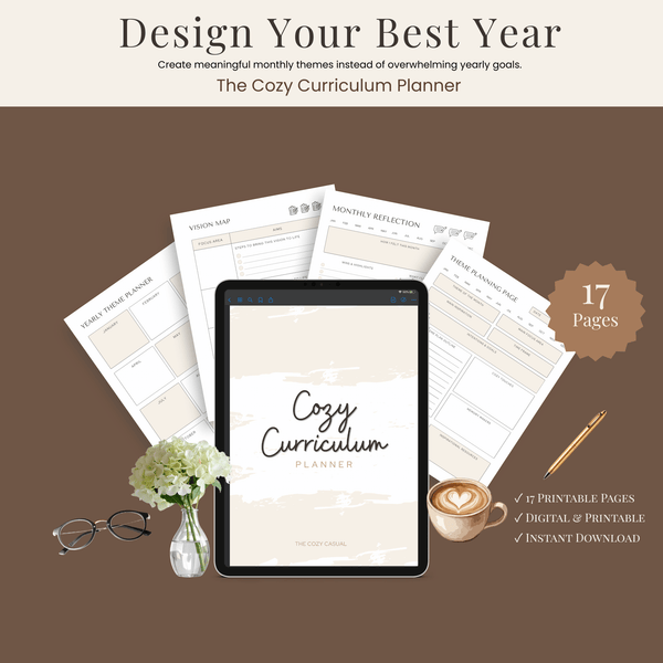 Cozy Curriculum Planner | Monthly Themes for Slow Living & Personal Growth