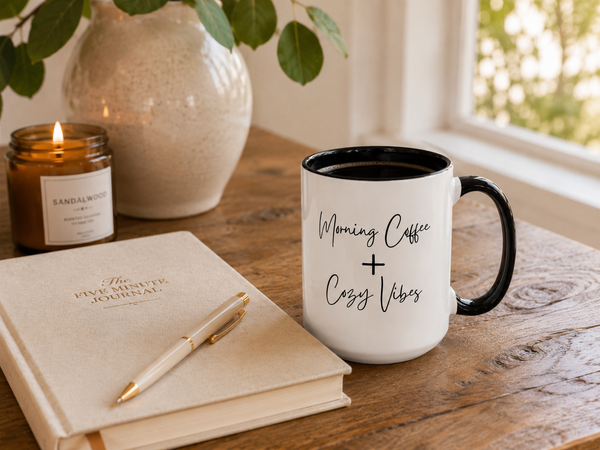 Morning Coffee and Cozy Vibes Coffee Mug