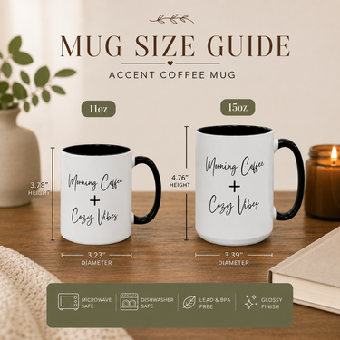 Morning Coffee and Cozy Vibes Coffee Mug