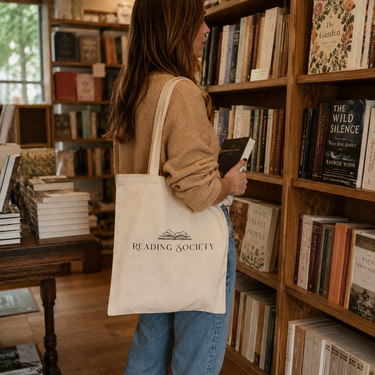 Reading Society Canvas Tote Bag